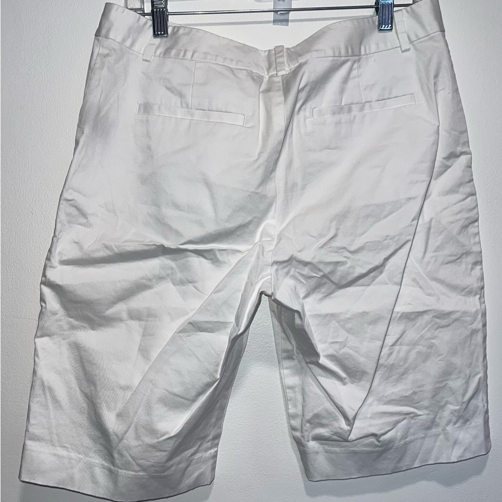 Lauren Ralph Lauren White Bermuda Shorts Lightweight Summer Essential - Picture 5 of 11